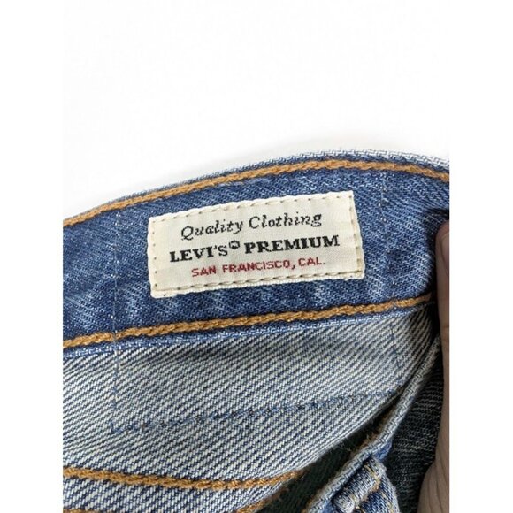Levi's 501 Premium‎ Jeans Mens 34x31 Button Fly Big E White Patch Straight Leg - Picture 8 of 10